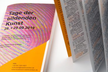 Saarbrücken Kulturamt Tage der bildenden Kunst Programm Folder 2019 Makro