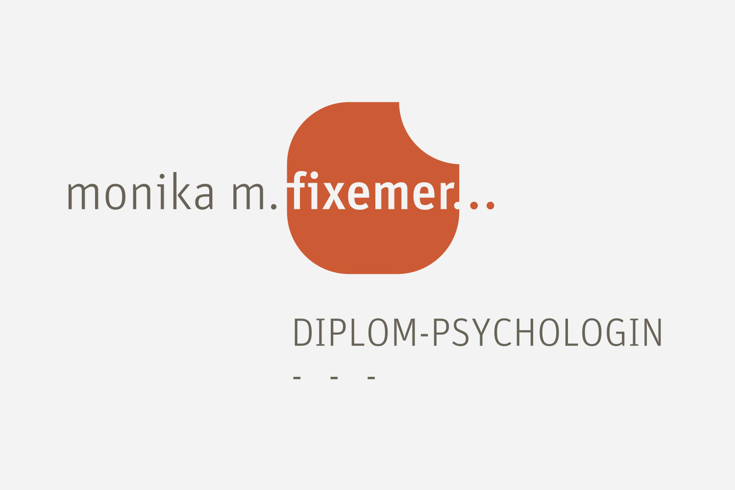 Grafikdesign Logo / Signet Psychologische Unternehmensberatung Monika M. Fixemer Saarbrücken