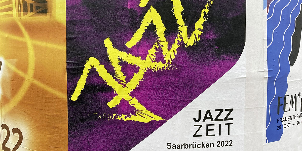Plakat für die Jazzzeit 2022 in Saarbrücken